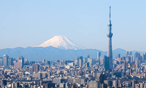 東京天際線、富士山與晴空塔